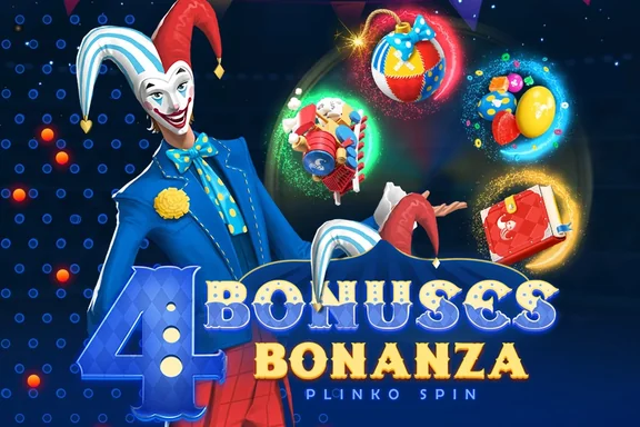 Jogar 4 Bonuses Bonanza Plinko Spin — caça-níqueis online